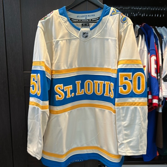 Fanatics Other - Jordan Binnington St. Louis Blues Fanatics Alternate Premium NHL Jersey - Cream